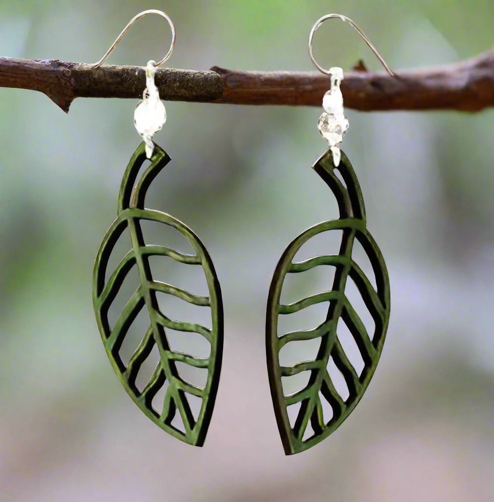 Simple Leaf Earrings # 1368