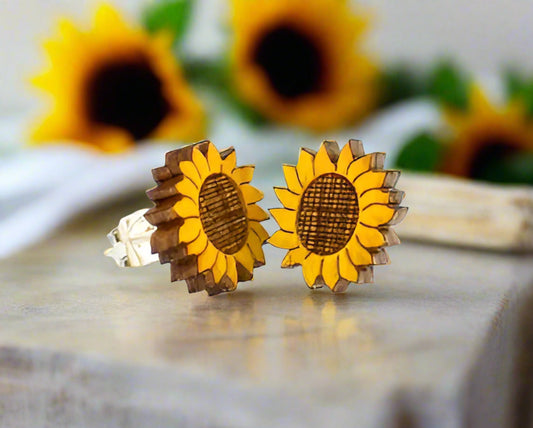 Sunflower Stud Earrings #3007