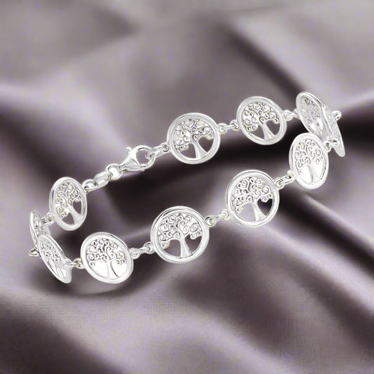 Tree of Life Disc Bracelet in