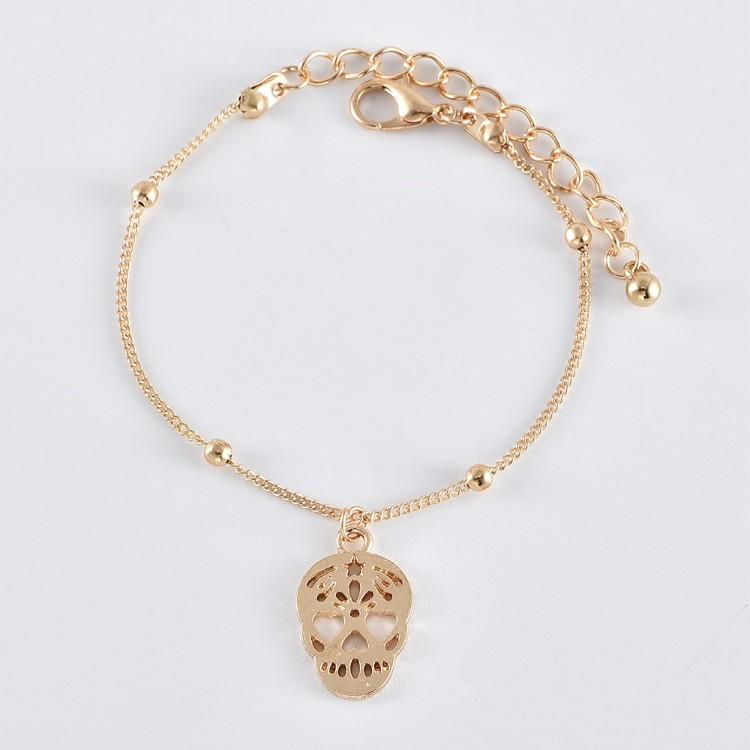 Heart-Pulse Four/Skull Piece Bracelet Set ITALY Design