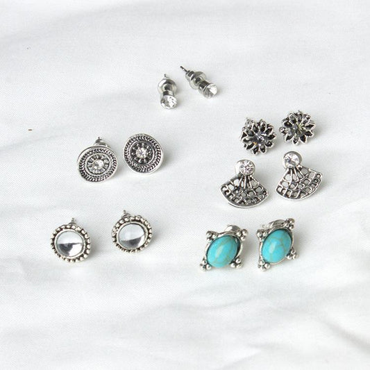 6 Piece Stud Earring