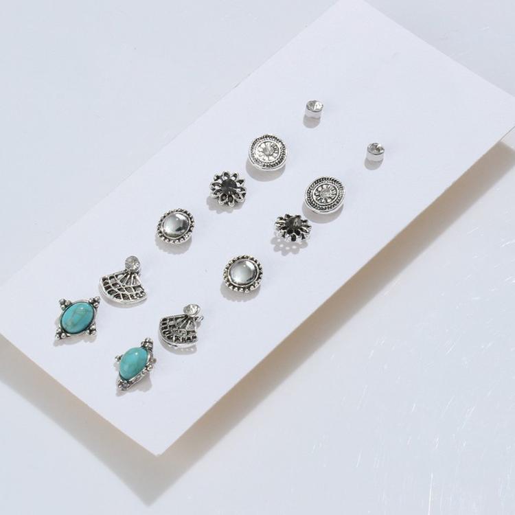 6 Piece Stud Earring