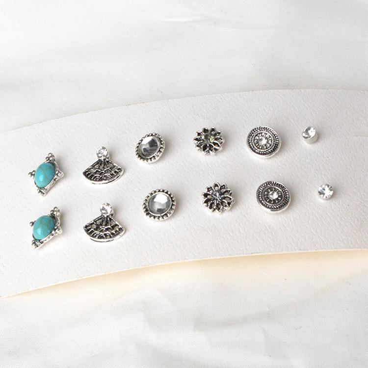 6 Piece Stud Earring