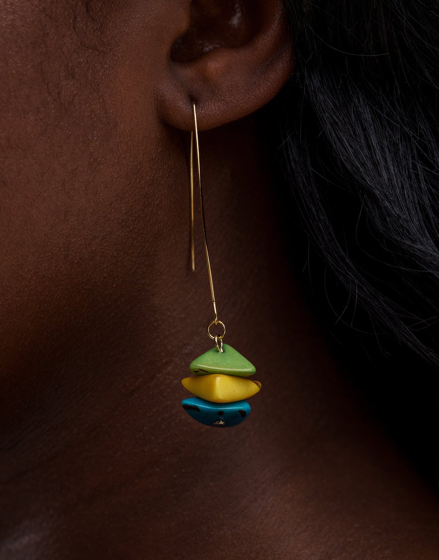 Tapajos Tagua Drop Earrings - Brazil