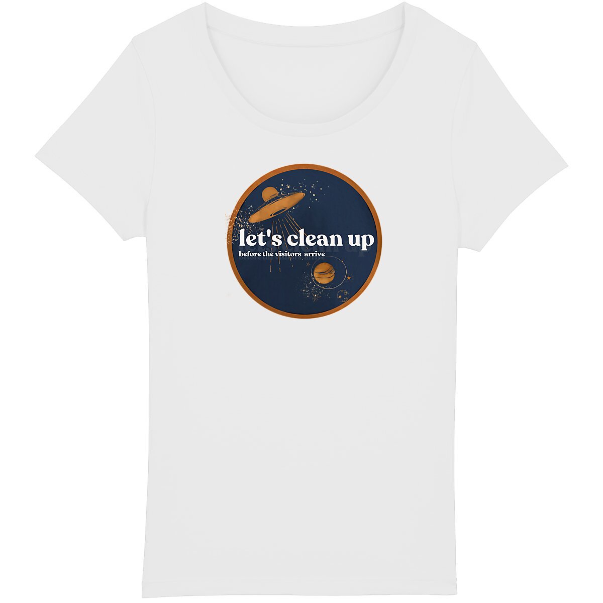 Let's Clean Up Badge Unisex Organic Cotton Tee