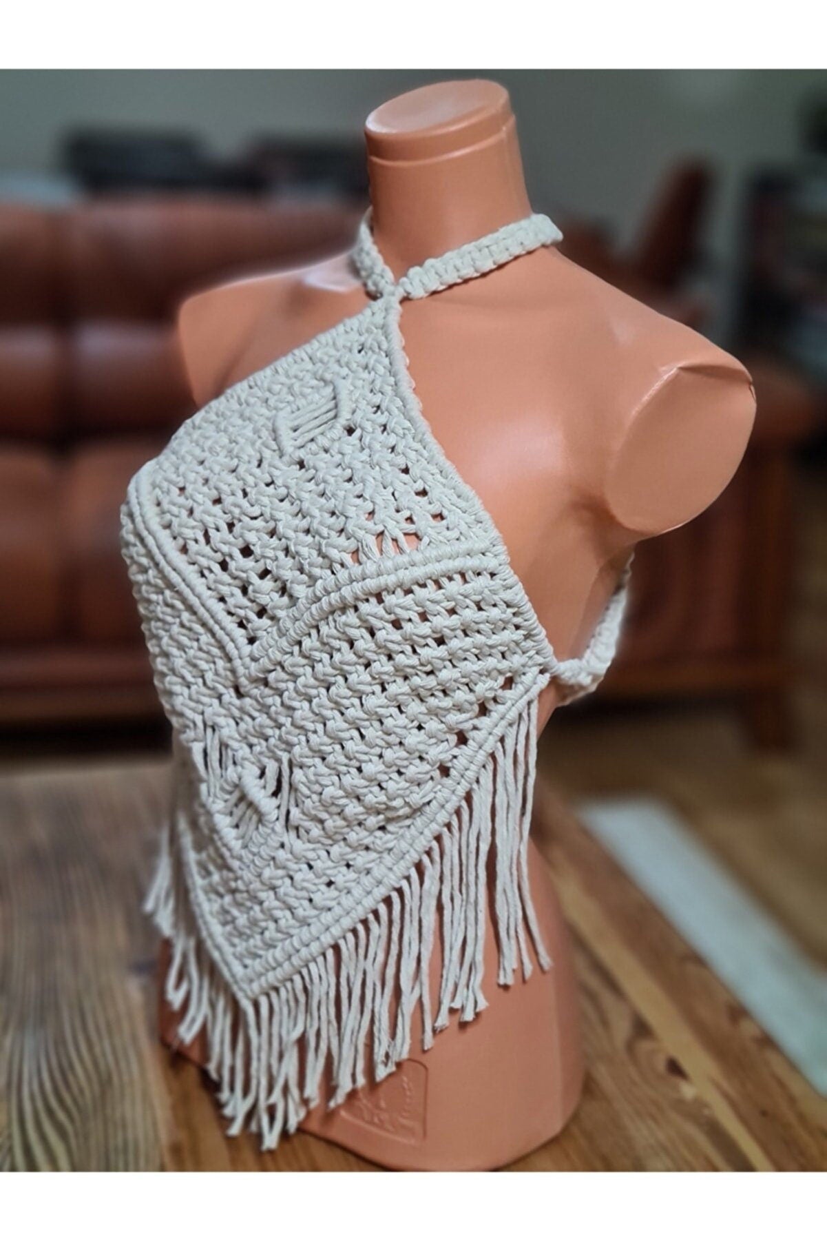 Handmade Unique Makrame Festival Top • Cotton  •  Boho